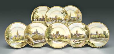 Eight Royal Worcester cathedral
