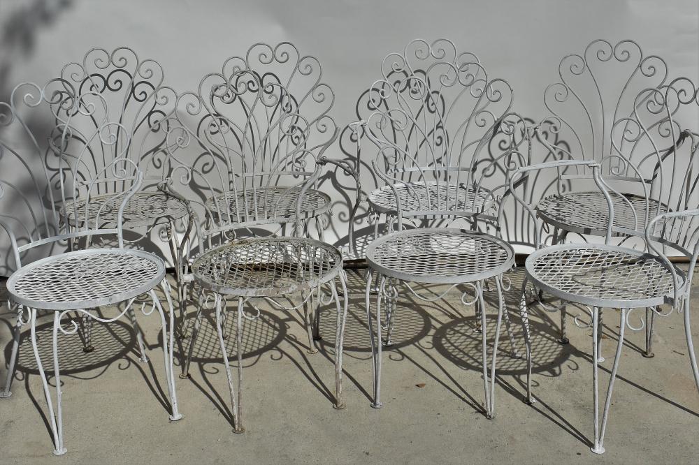 EIGHT SALTERINI STYLE PAINTED