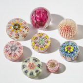 Eight Scottish Glass Paperweig