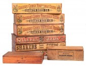 EIGHT SHAKER SEED BOXESEight S