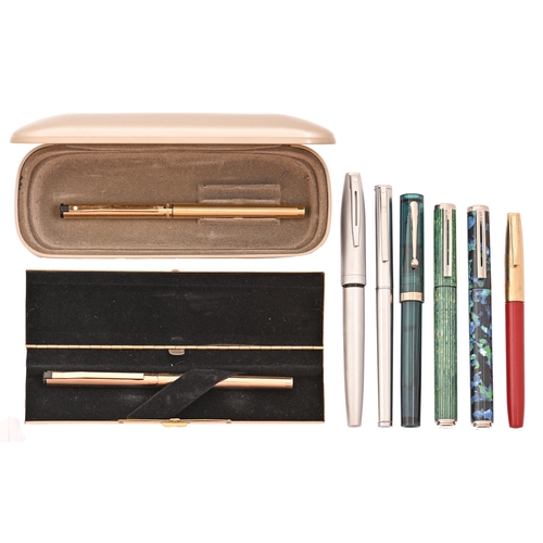 Eight Sheaffer fountain pens