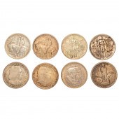 EIGHT SILVER CLASSIC COMMEMORA