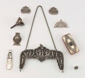 EIGHT SILVER PERSONAL ITEMS AP