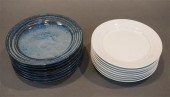EIGHT SIMON PEARCE PLATES AND