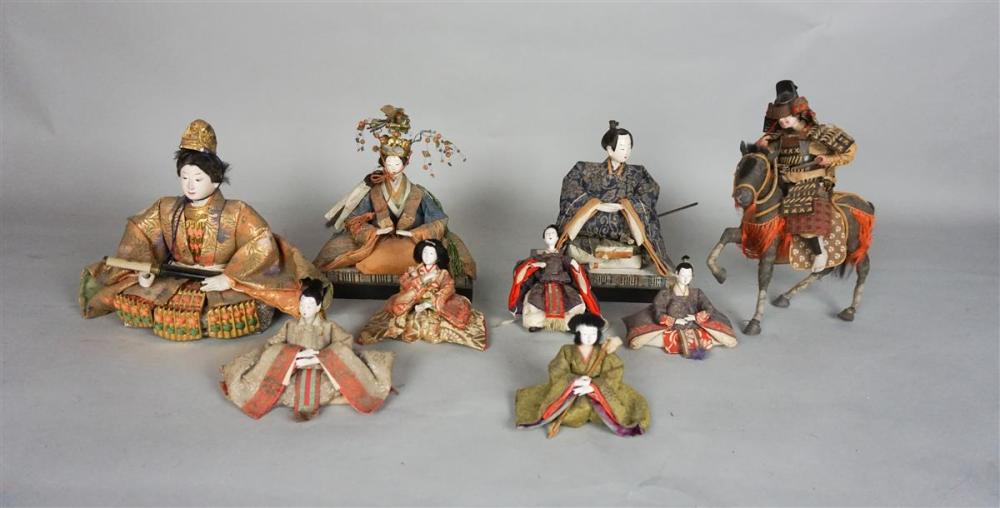 EIGHT SMALL JAPANESE NINGYO