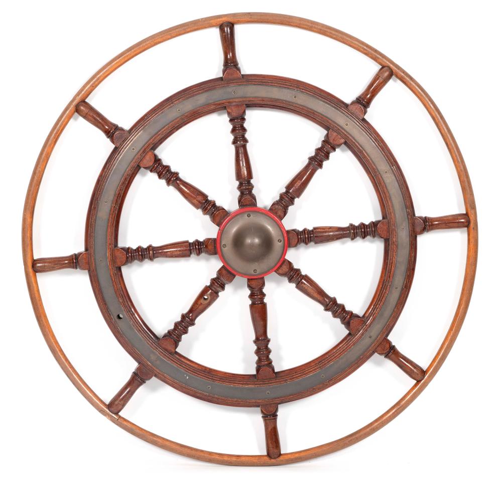 EIGHT-SPOKE SHIP’S WHEEL EARLY 20TH
