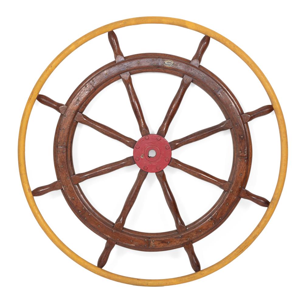EIGHT-SPOKE SHIP'S WHEEL EARLY 20TH