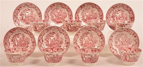EIGHT STAFF. CHINA "THE SEWER" CUPS