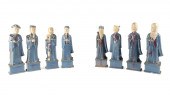 EIGHT STANDING CHINESE DEITY F
