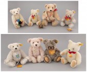 EIGHT STEIFF BEARS WITH TAGS G