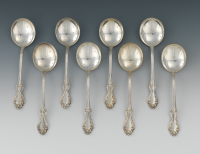 Eight Sterling Silver Boullion