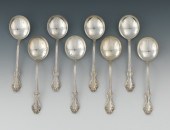 Eight Sterling Silver Boullion