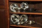 EIGHT STERLING SILVER BOWLS. A