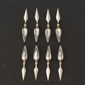 EIGHT STERLING SILVER HANDLE C