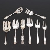 EIGHT STERLING SILVER SERVING