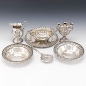EIGHT STERLING SILVER TABLE OB