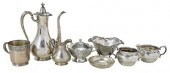 EIGHT STERLING TABLE ITEMSAmer