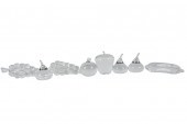 EIGHT STEUBEN GLASS FRUITcompr