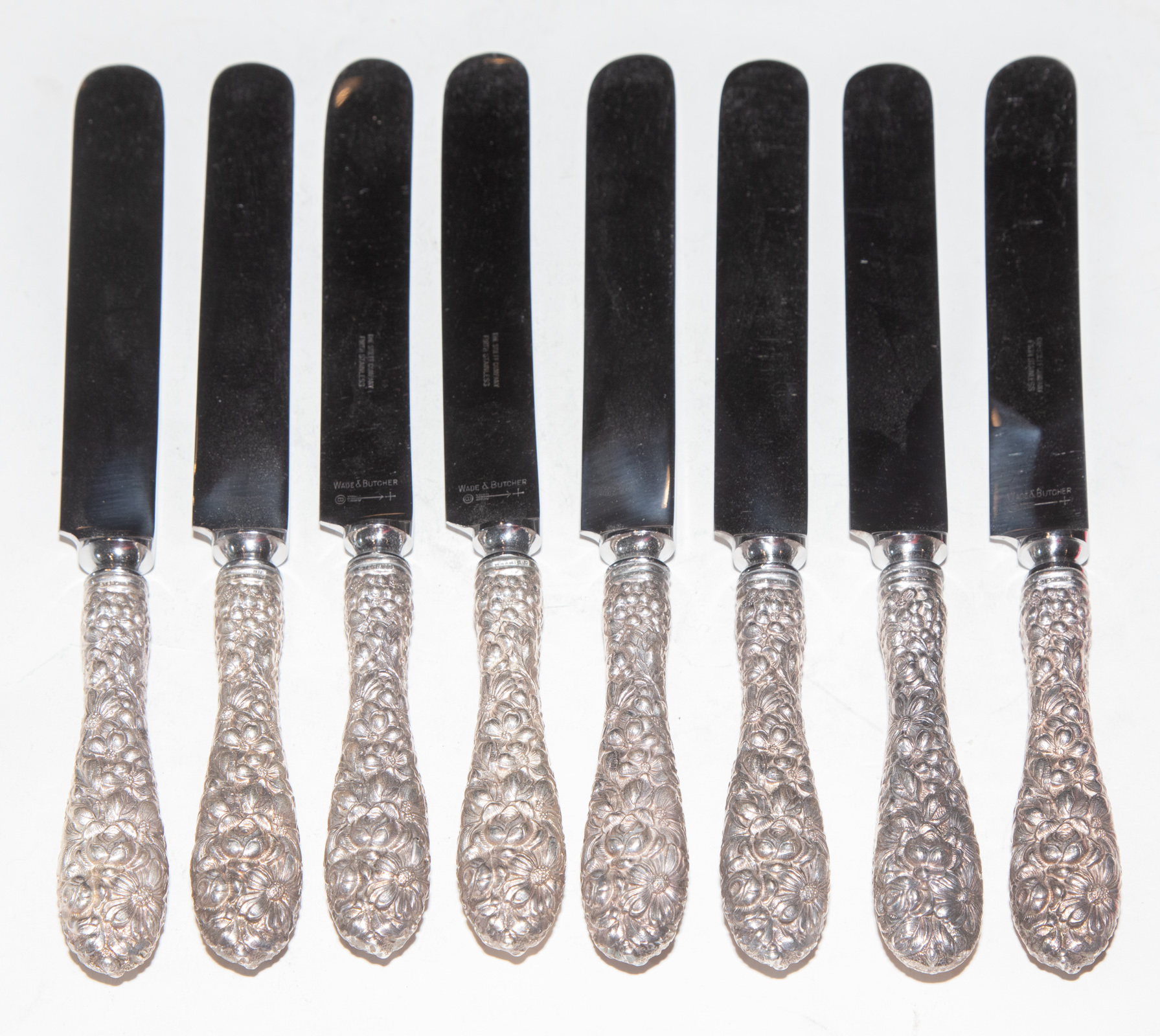 EIGHT STIEFF STERLING-HANDLED