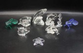 EIGHT SWAROVSKI CRYSTAL FIGURI