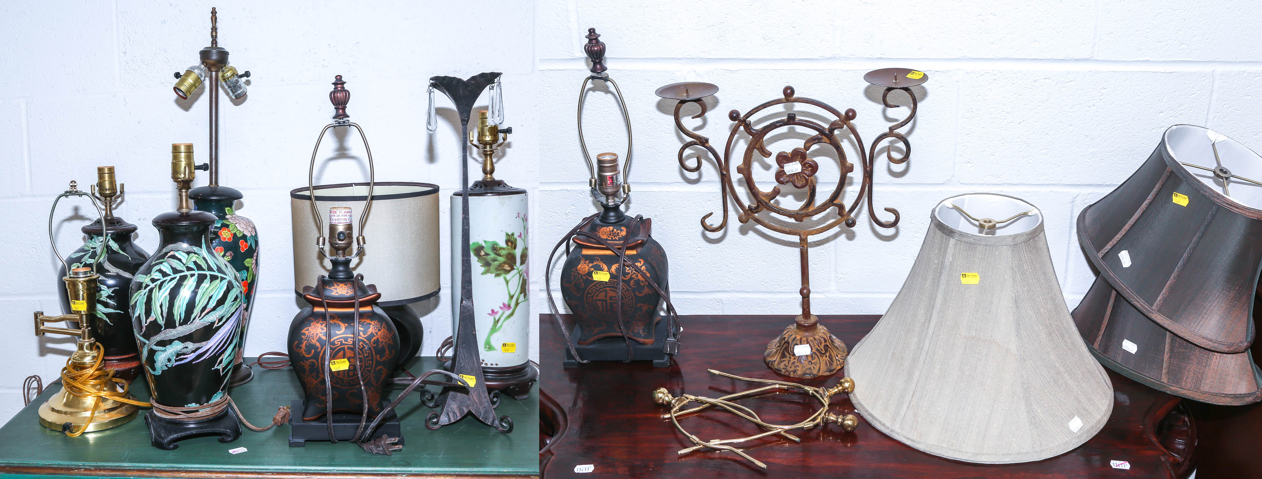 EIGHT TABLE LAMPS Most