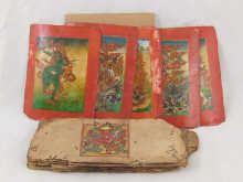 Eight Tibetan painted Tskali
