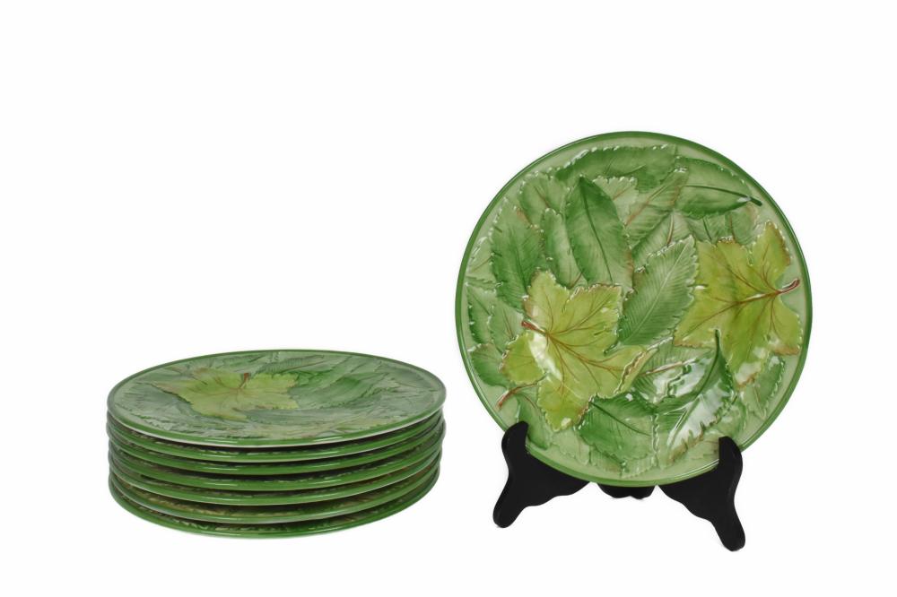 EIGHT TIFFANY & CO. LEAF MOTIF SIDE