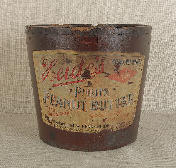 Eight tin lithograph peanut