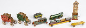 EIGHT TIN LITHOGRAPH PENNY TOY