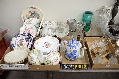 EIGHT TRAY LOTS TO INCLUDE SPODE,