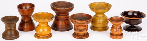 EIGHT TREENWARE SANDERS, 19TH