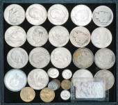 EIGHT US PEACE TYPE SILVER DOL