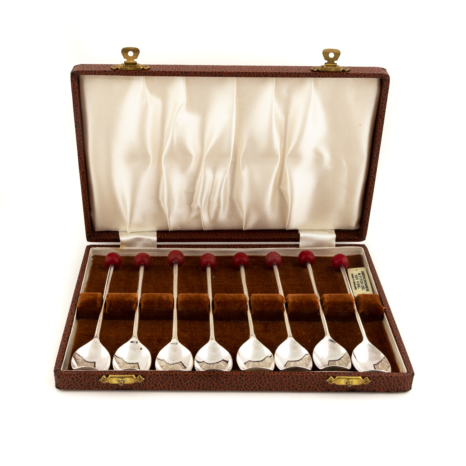 EIGHT VINTAGE ABERCROMBIE PLATED