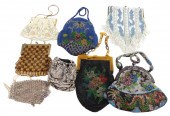 EIGHT VINTAGE BEADED PURSES, M