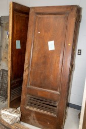 EIGHT WALNUT VAULT DOORS FROM