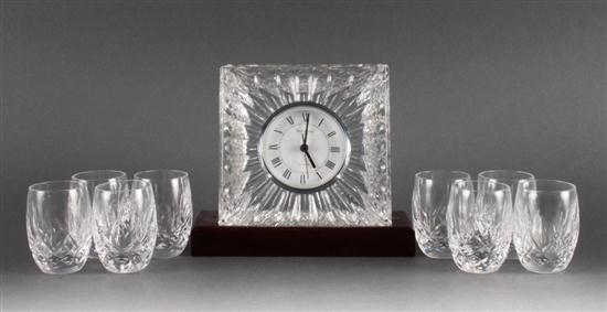 Eight Waterford crystal cordials