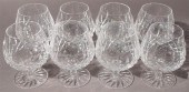 EIGHT WATERFORD CRYSTAL LISMOR