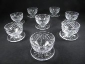 Eight Waterford cut crystal fo