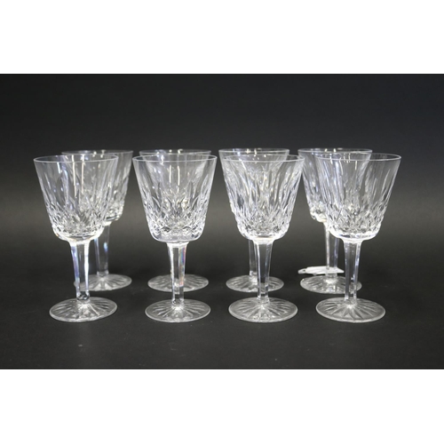 Eight Waterford cut crystal