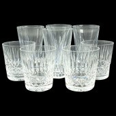 EIGHT WATERFORD CUT CRYSTAL TA