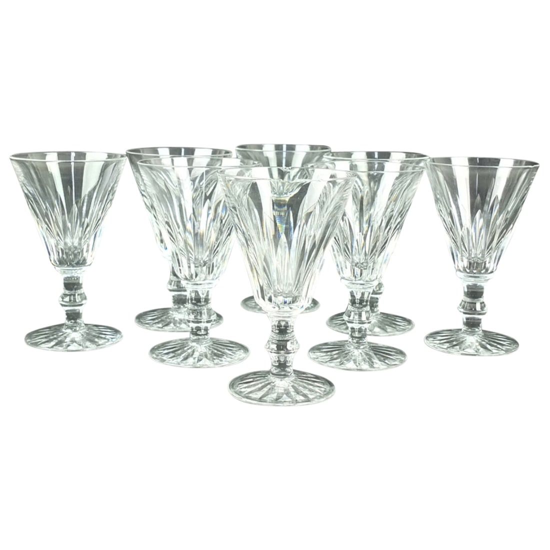 EIGHT WATERFORD CUT CRYSTAL WHITE