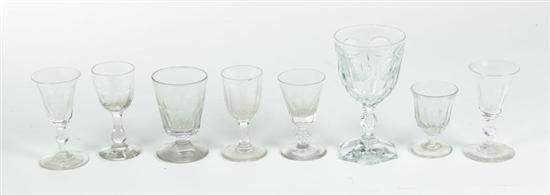 EIGHT WINES AND GOBLET. 