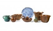 EIGHT W.J. GORDY CERAMIC TABLE