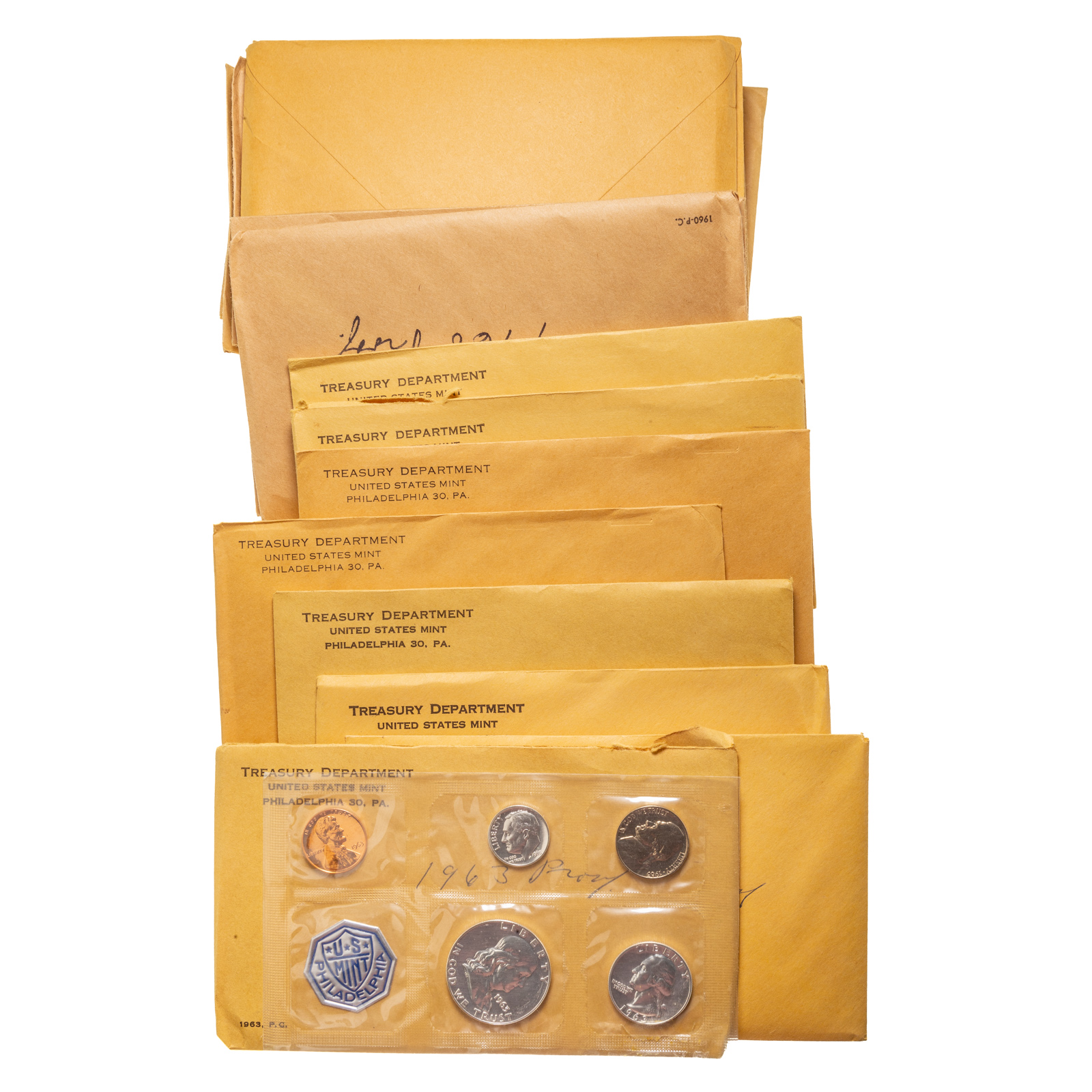 EIGHT YEARS OF SILVER PROOF SETS, 2