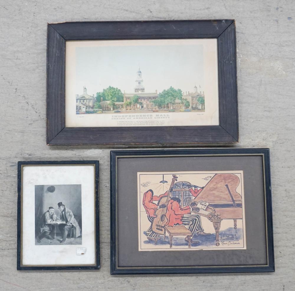 EIGHTEEN ASSORTED FRAMED WORKS OF