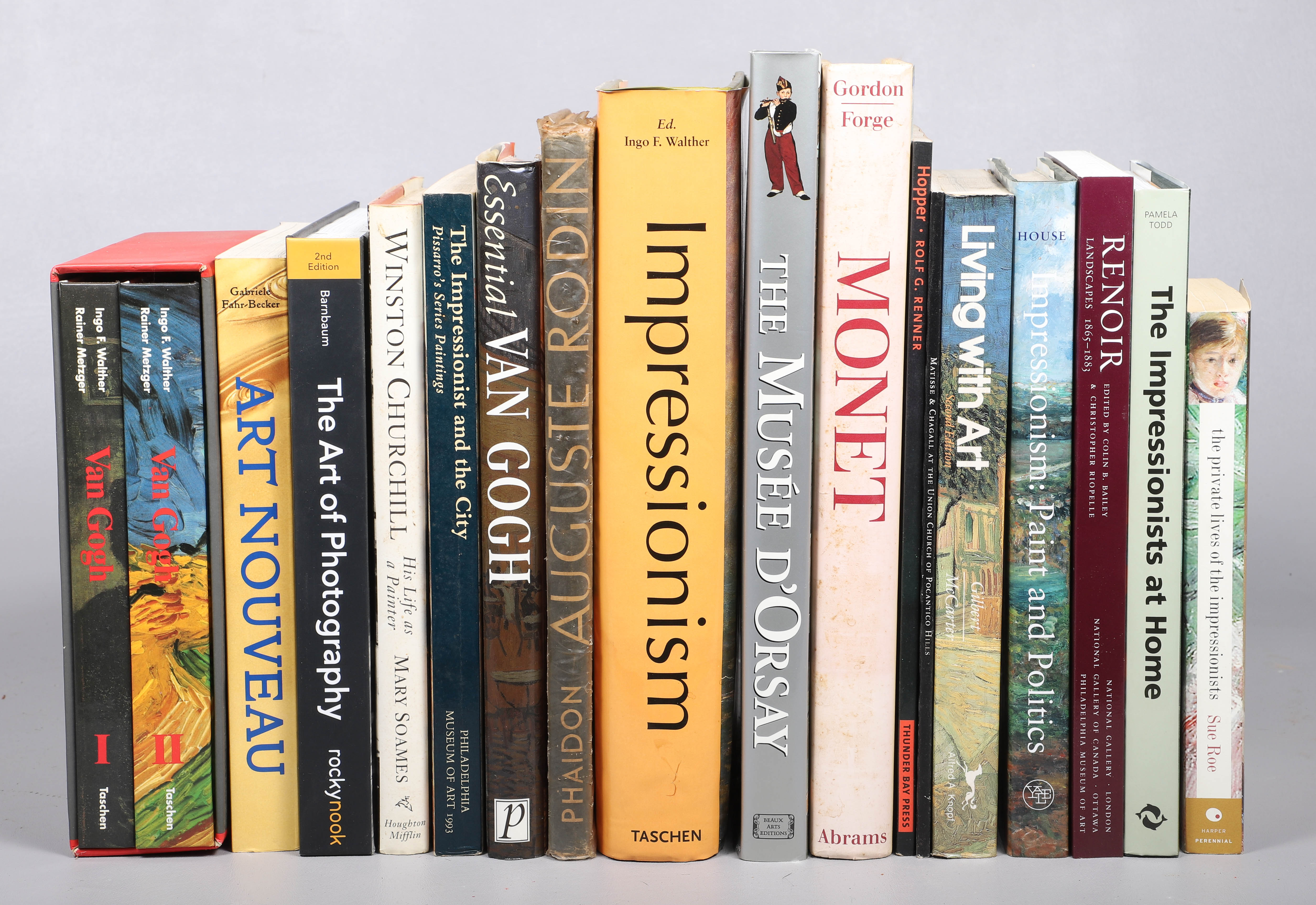 Eighteen books and booklets on art,