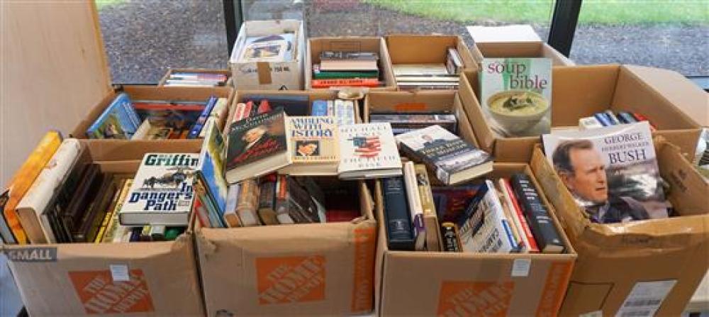 EIGHTEEN BOXES OF BOOKS