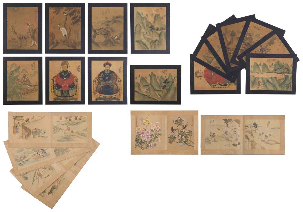 EIGHTEEN CHINESE PAINTINGS ON