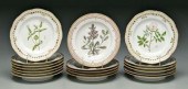 Eighteen Flora Danica plates: