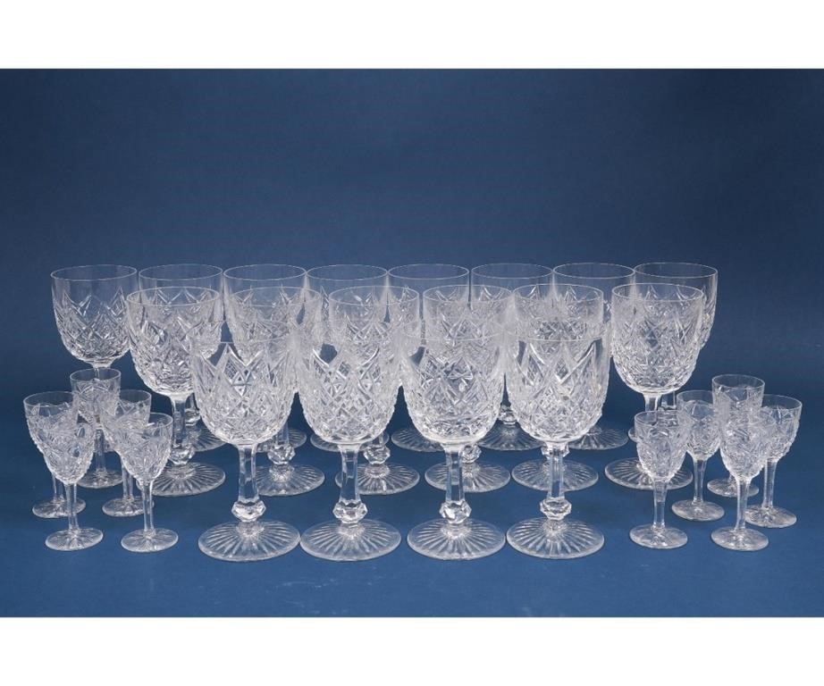 Eighteen heavy Baccarat France,
